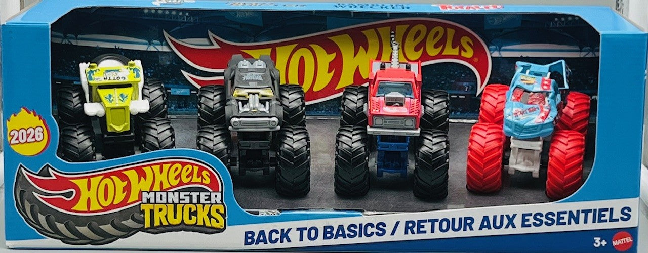Hot Wheels Monster Trucks Back to Basics Set