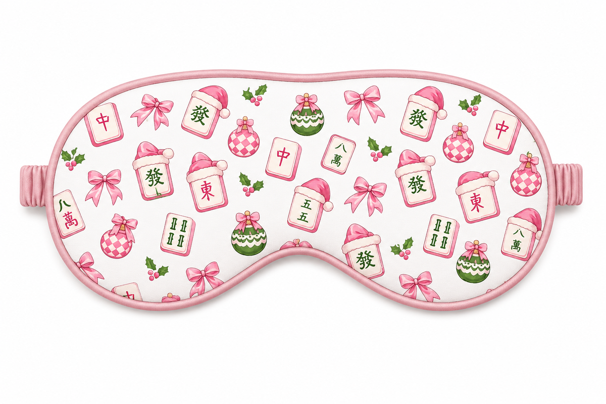 Holiday Mahjong Eye Mask