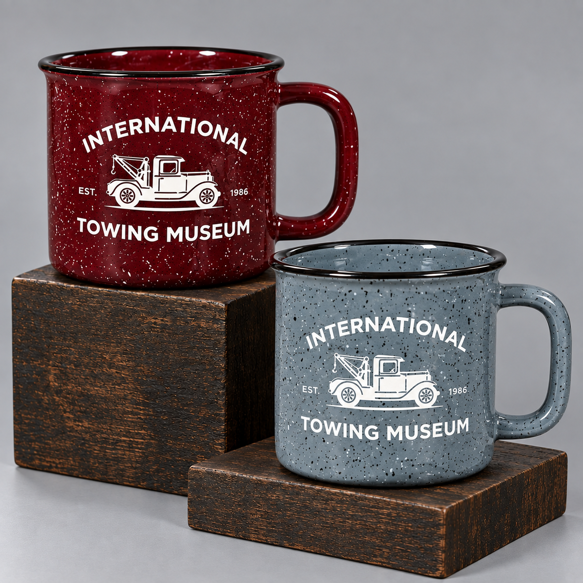 Towing Museum Camper Mugs
