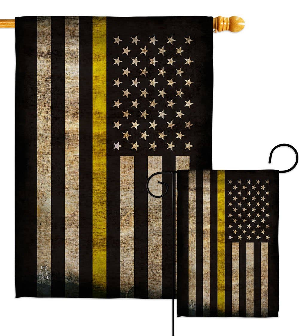 Thin Yellow Line Towing Flag