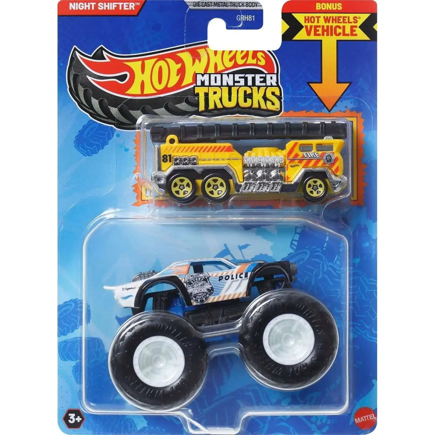 Hot Wheels Monster Trucks w/ Bonus Car