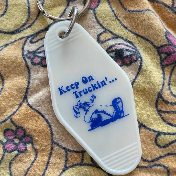 Keep on Truckin' Motel Key Tag