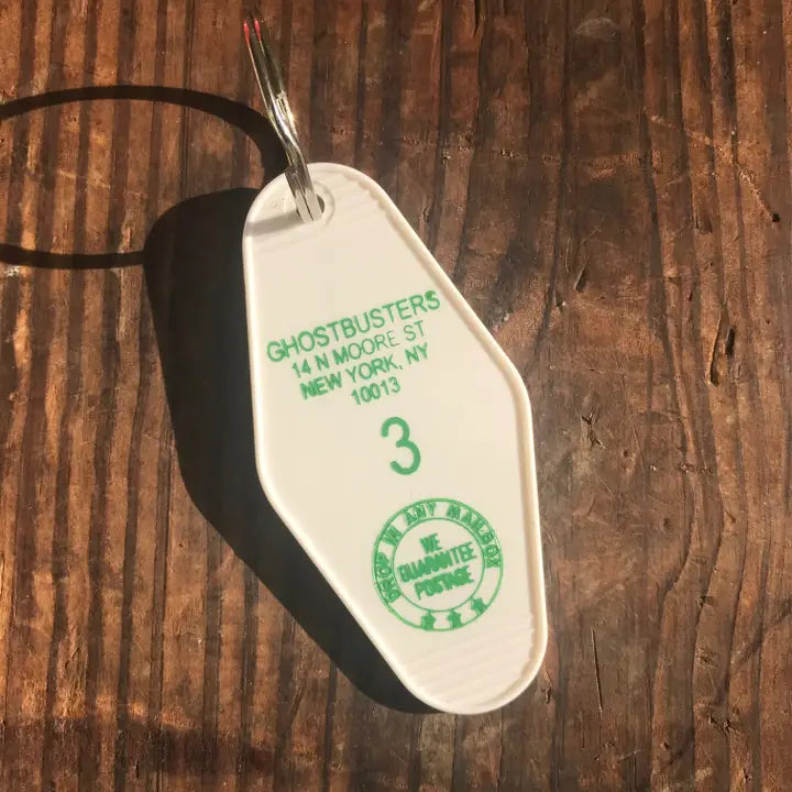 Ghostbusters Motel Key Tag