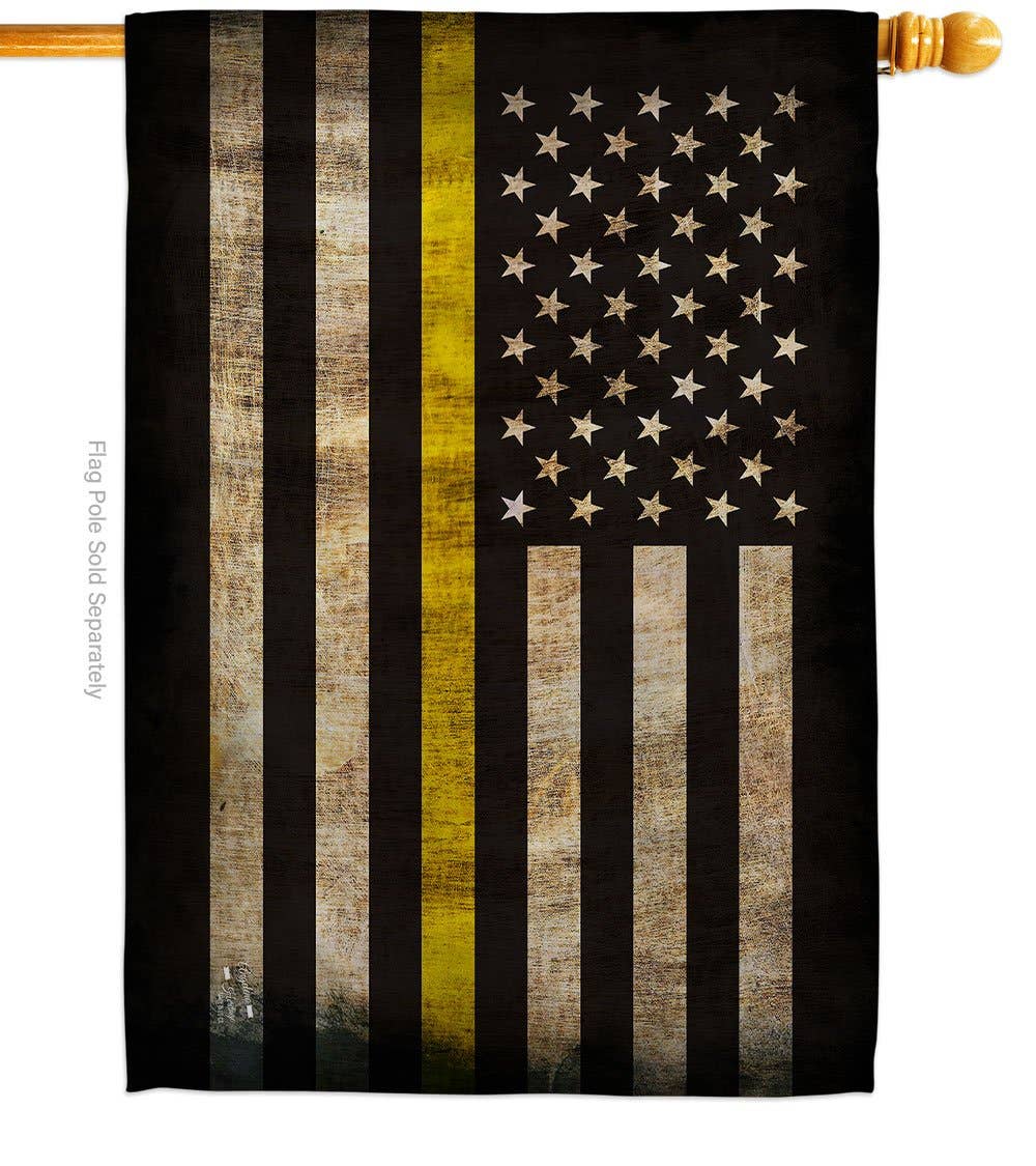 Thin Yellow Line Towing Flag
