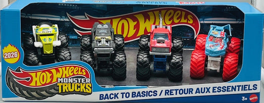 Hot Wheels Monster Trucks Back to Basics Set