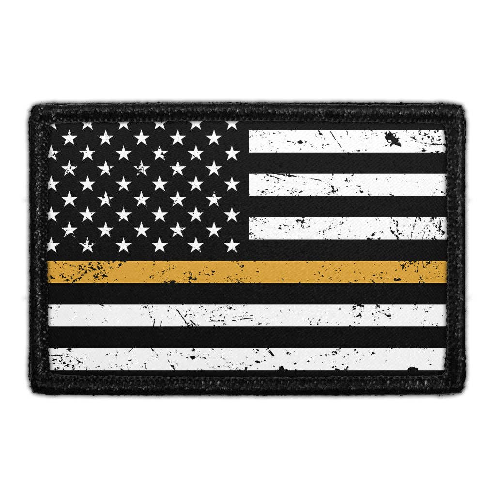Thin Yellow Line Removable Patch