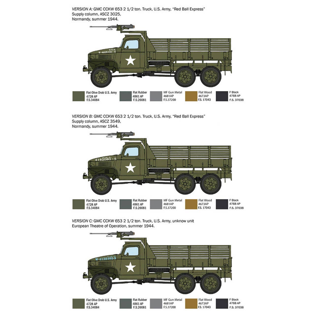 GMC 2 1/2 Ton, 6x6 Truck 1/35 Kit (6271)
