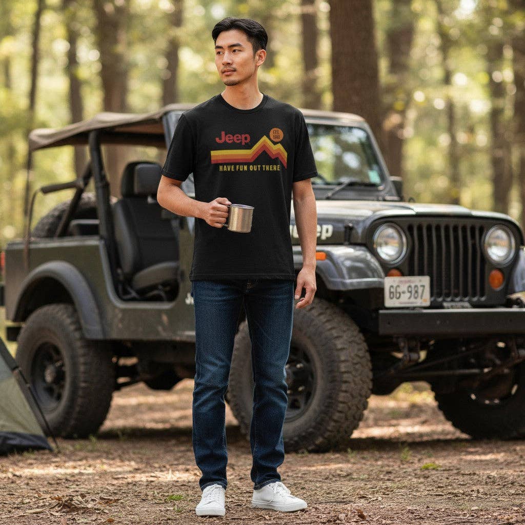 Mens T-Shirt Jeep® Have Fun Out There Vintage