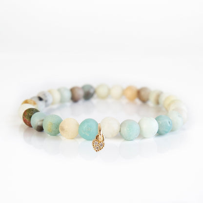Amazonite Heart Bracelet