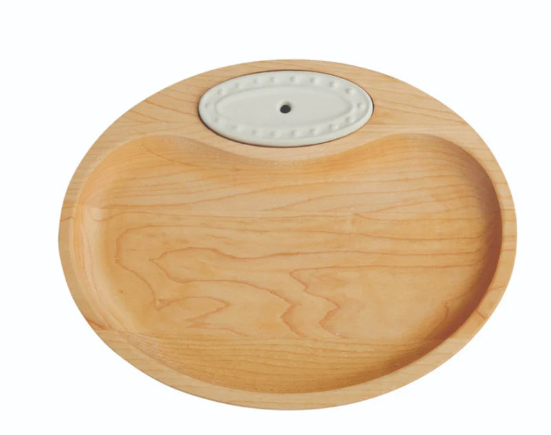 Maple Tidbit Dish Pearl Dot