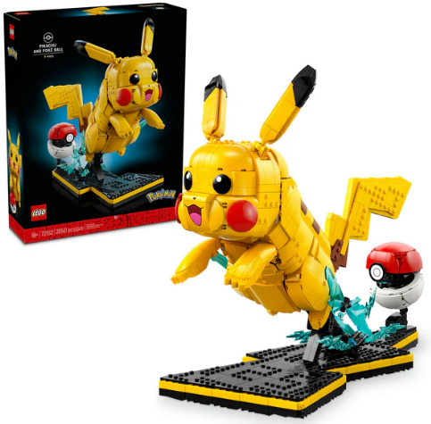 Pikachu Poké Ball Lego Set