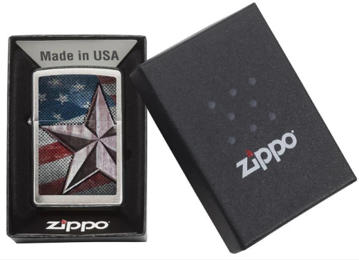Retro Star Zippo Lighter