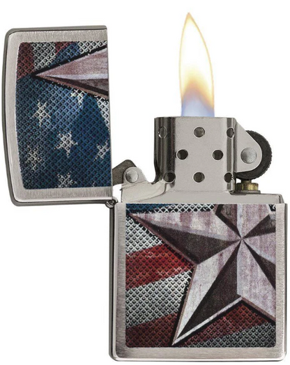 Retro Star Zippo Lighter