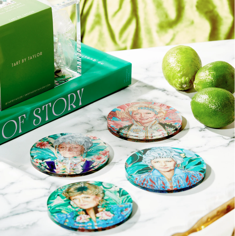 Golden Gals | Set of 4 Coasters