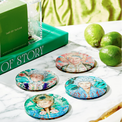Golden Gals | Set of 4 Coasters