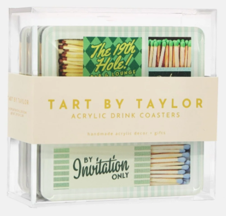 Golf Matchbook Coasters
