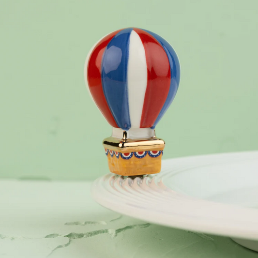 red, white, and balloon
