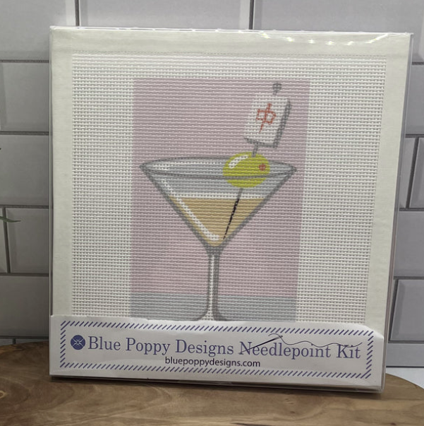 Mahjong Martini Needlepoint kit