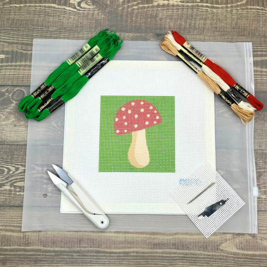Mushroom Needlepoint Kit
