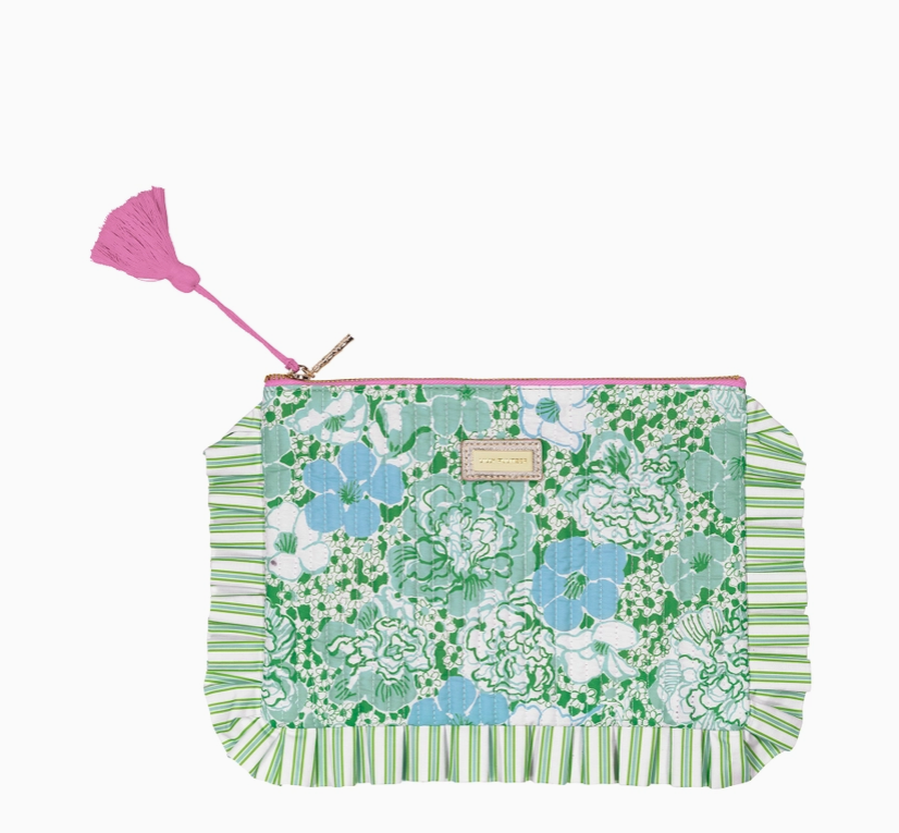 LP Mint Ruffle Pouch