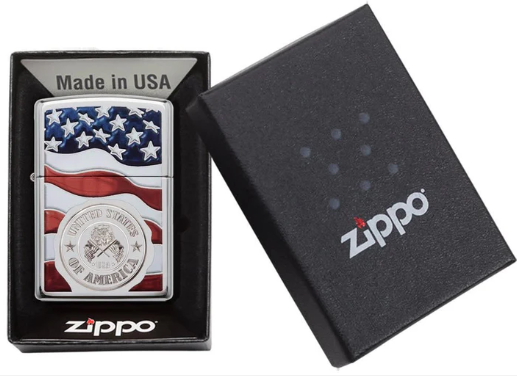 American Stamp Zippo Lighter