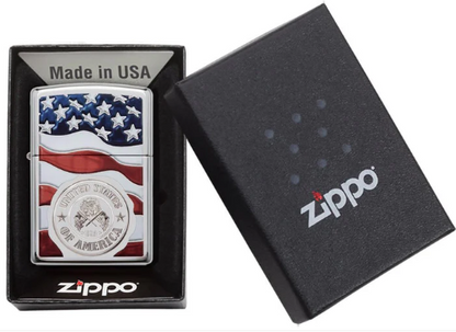 American Stamp Zippo Lighter
