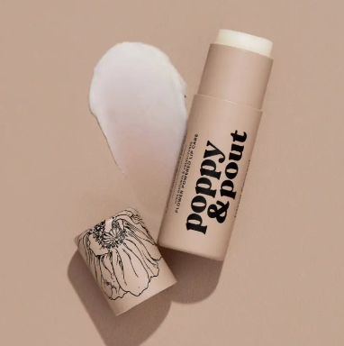poppy & pout lip balm