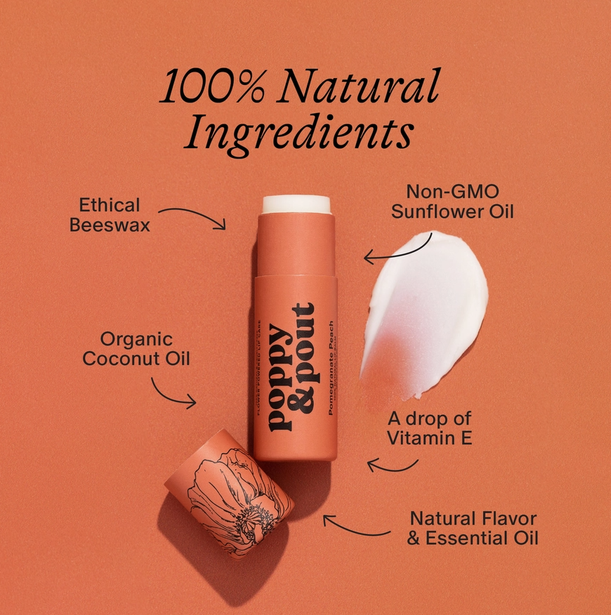 poppy & pout lip balm