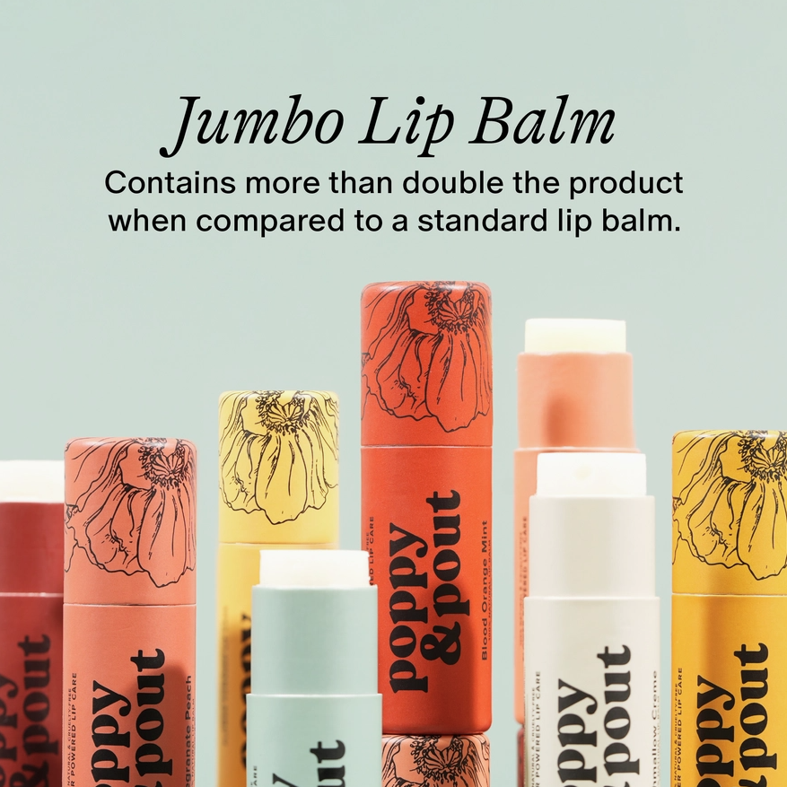 poppy & pout lip balm