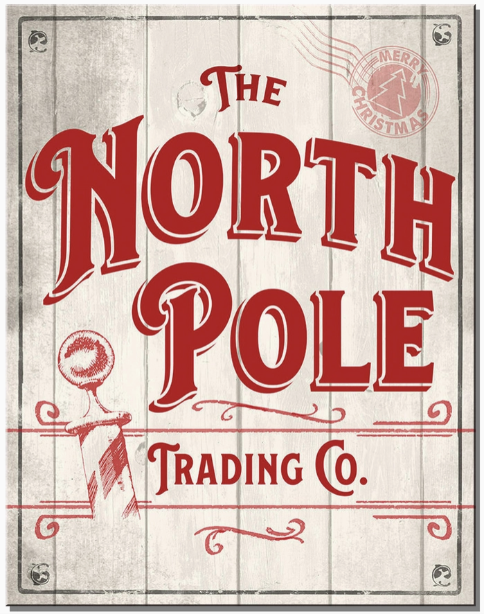 Christmas Vintage Tin Signs
