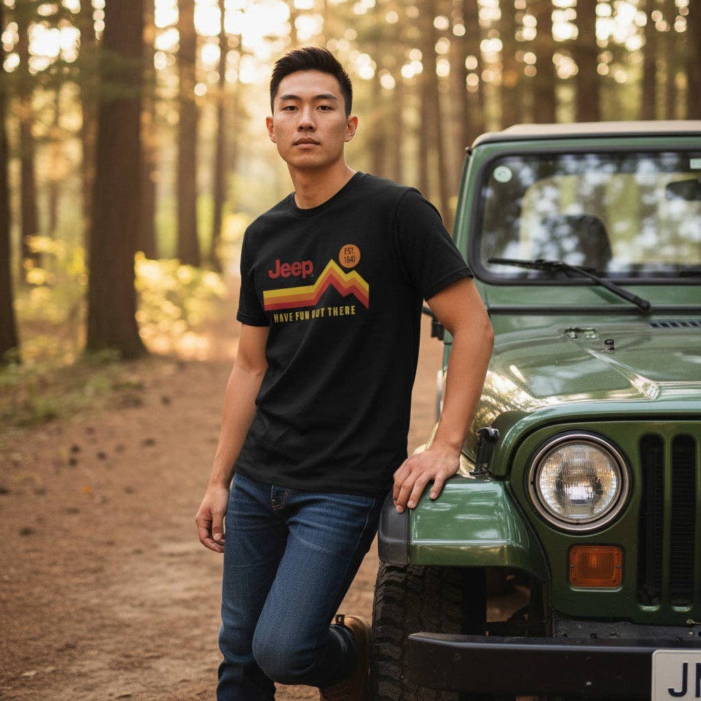 Mens T-Shirt Jeep® Have Fun Out There Vintage