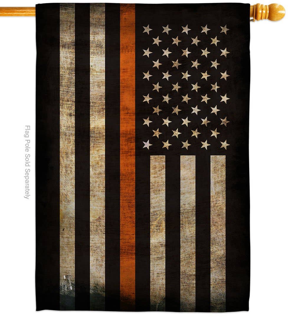 Thin Orange Line EMT Flag