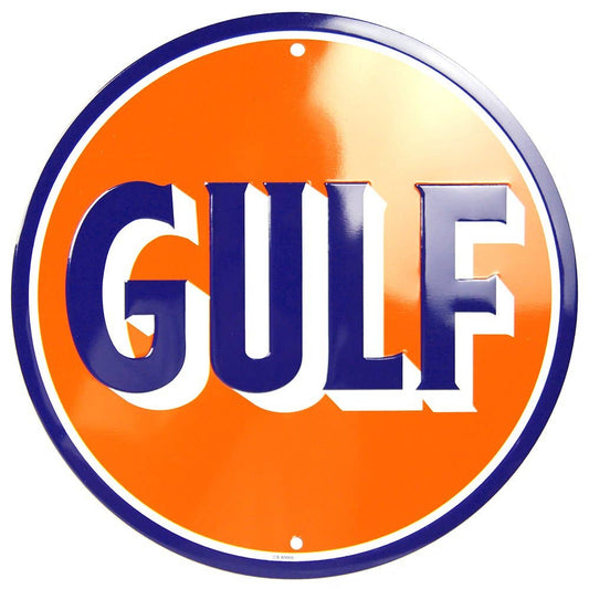 Metal Sign - Gulf Oil Circle Sign