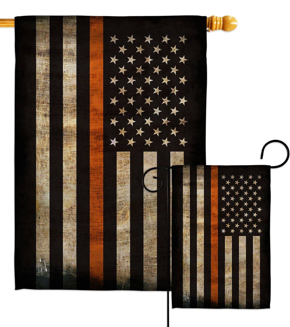 Thin Orange Line EMT Flag
