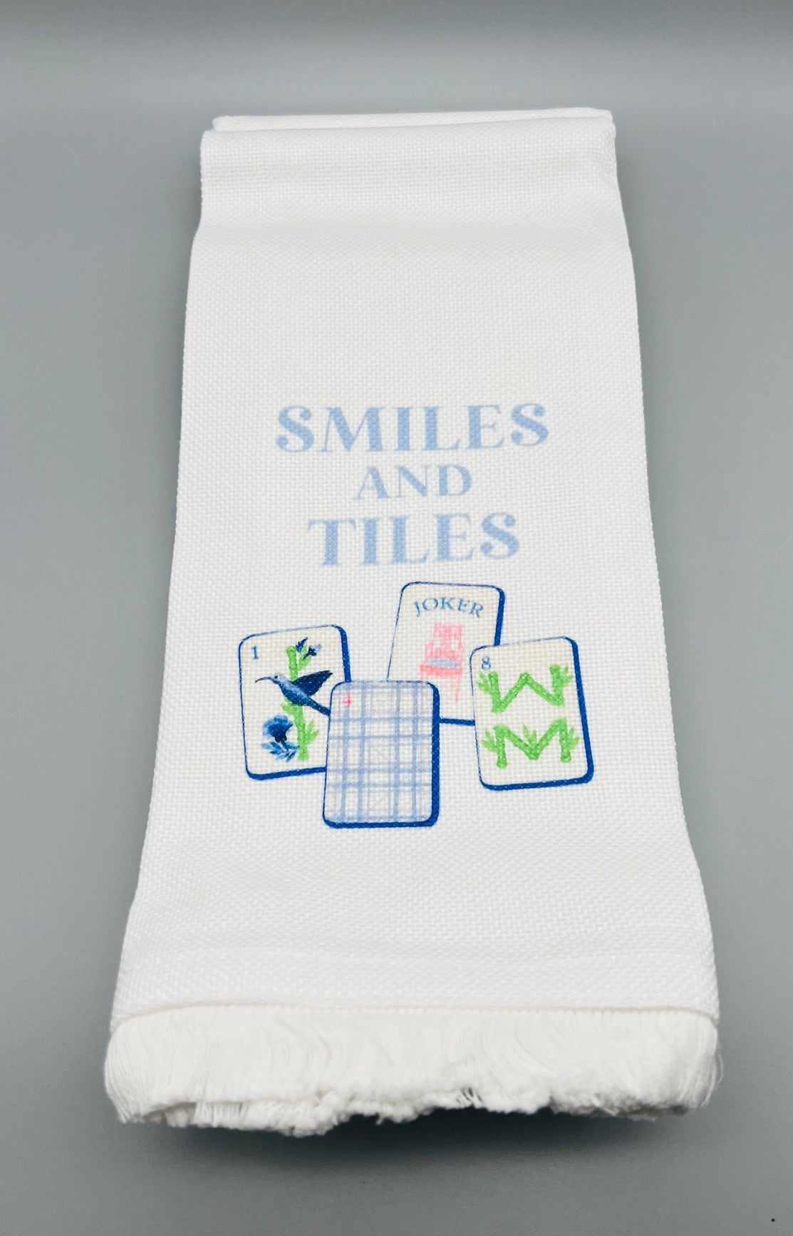 Mahjong Fringe Kitchen Towel